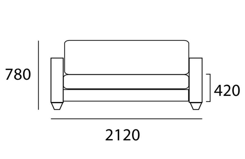 Arturo Carmelo 3-Seater Sofa