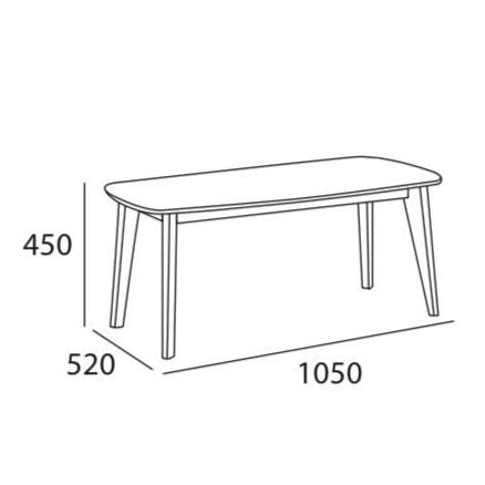 Arturo - Arthur High Coffee Table/ Rectangle Table/ Solid Wood Table (FREE Shipping to West Malaysia)