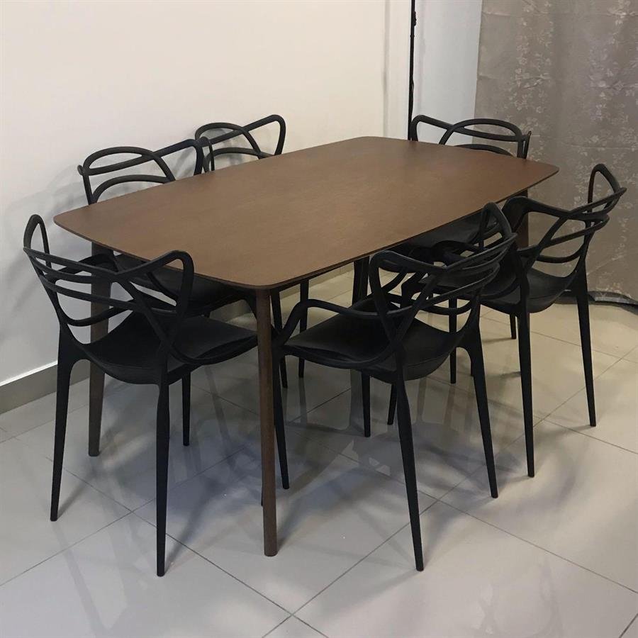 Arturo - Arthur Dining Table (1.5m) / Solid Wood Table/ Rectangle Table (FREE Shipping to West Malaysia)