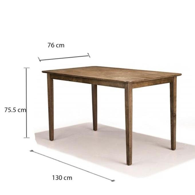 Arturo - Gant + 4 Henderik Dining Room Set/ Dining Set/ Solid Wood Table/ Solid Wood Chair/ Mid-Century (FREE Shipping to West Malaysia)