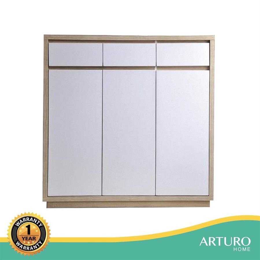Arturo . - Alva 3 Door Shoe Cabinet with Drawer