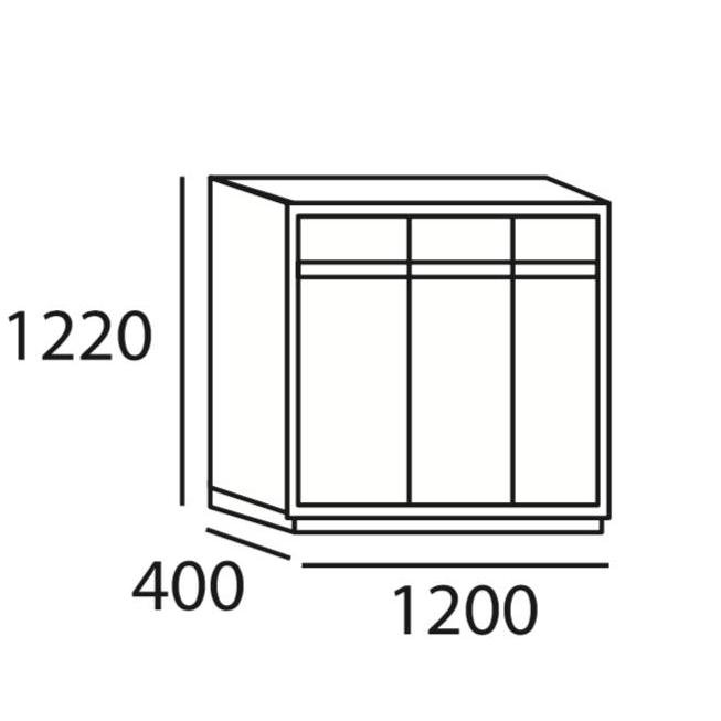 Arturo . - Alva 3 Door Shoe Cabinet with Drawer