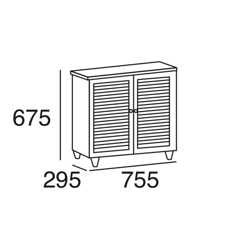 Arturo Almo 2 Door Shoe Cabinet