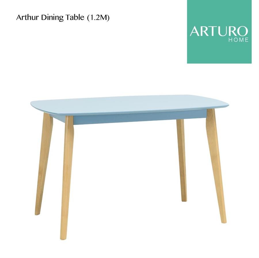 Arturo - Arthur Dining Table (1.2M) / Solid Wood Table/ Rectangle Table (FREE Shipping to West Malaysia)