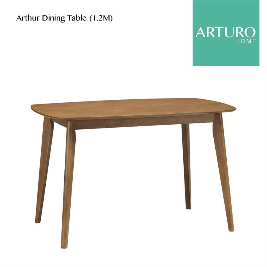Arturo - Arthur Dining Table (1.2M) / Solid Wood Table/ Rectangle Table (FREE Shipping to West Malaysia)