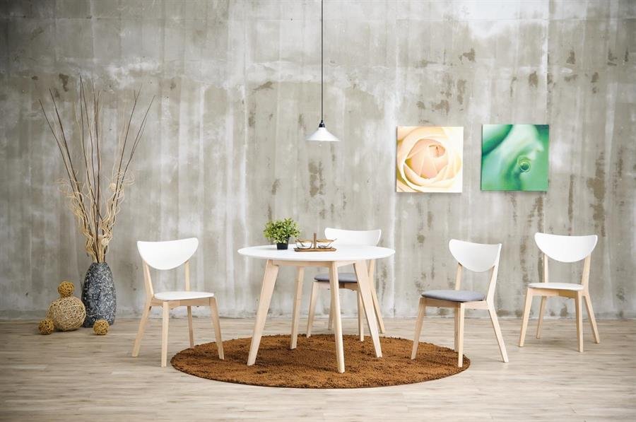 Arturo - Arthur Round Dining Table (1.05M)/ Solid Wood Table/ Round Table (FREE Shipping to West Malaysia)