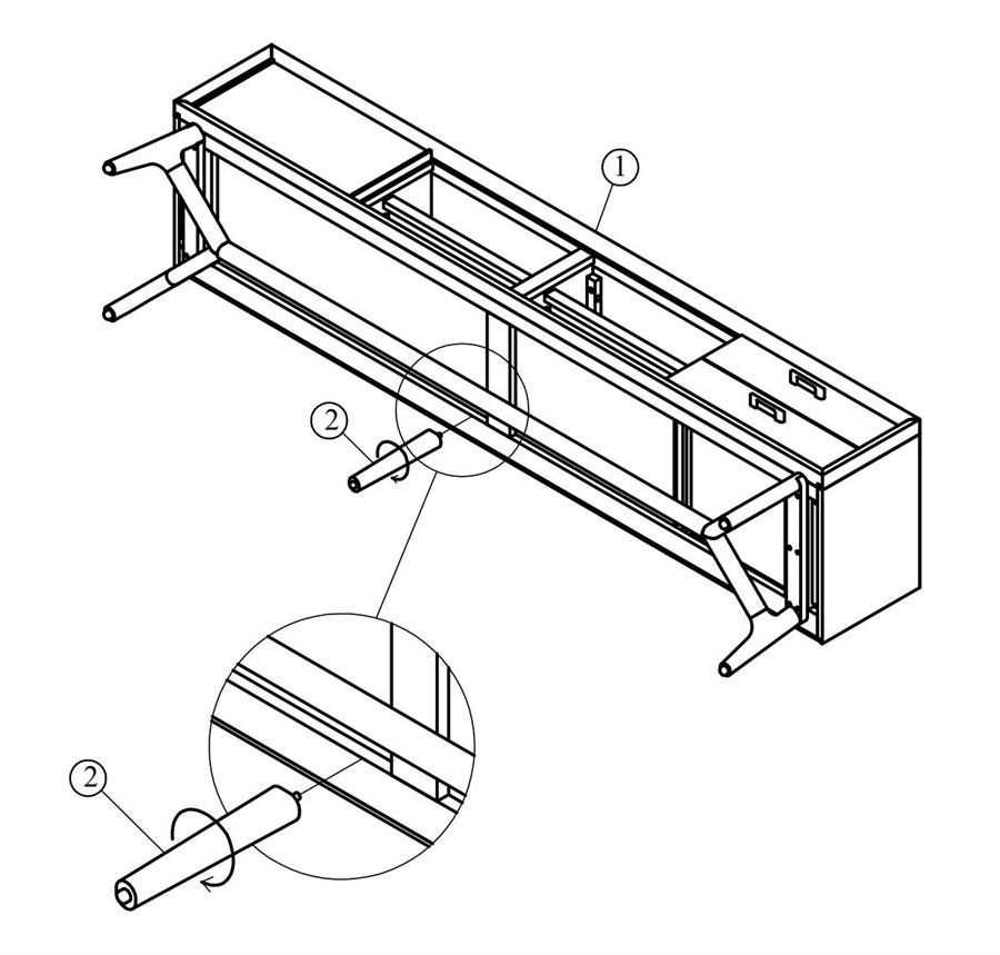 Arturo Gabbie TV Console (1.65M)