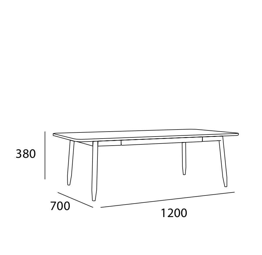 Arturo Binder Coffee Table (1.2m)