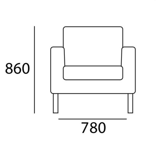 Arturo Ceres Sofa (1 seater)