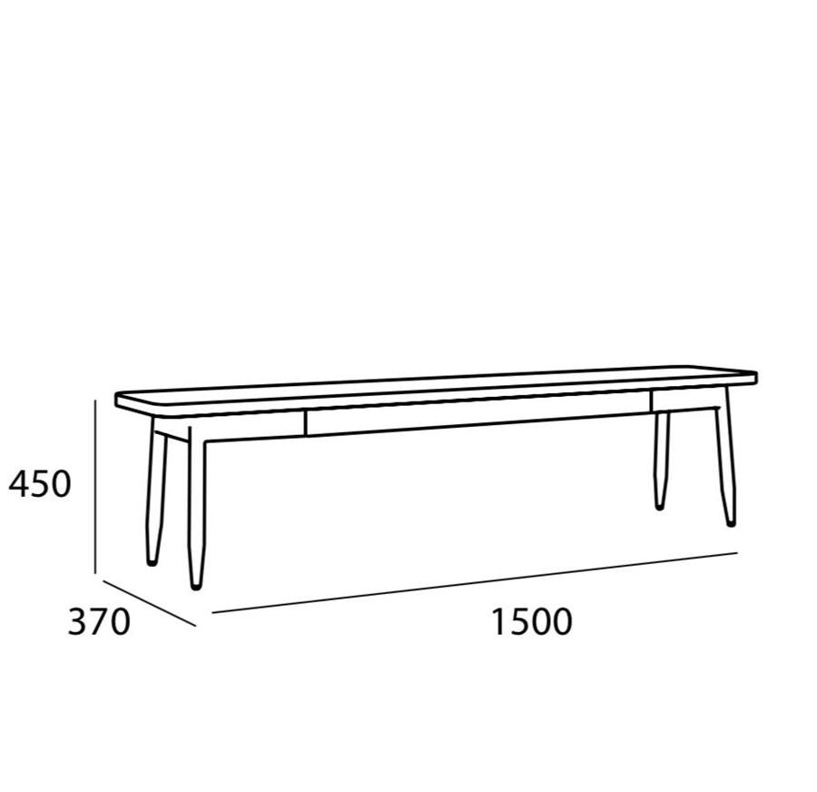 Arturo Binder Dining Bench (1.5m)