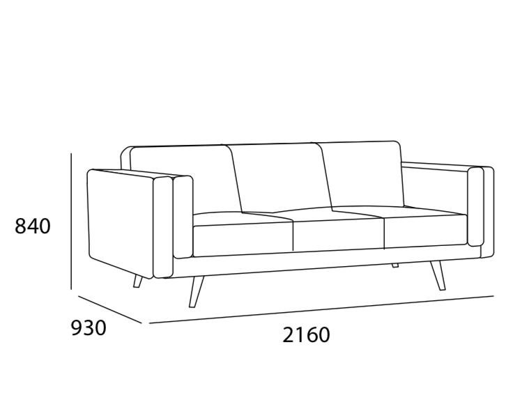 Standard Size Of A 3 Seater Sofa