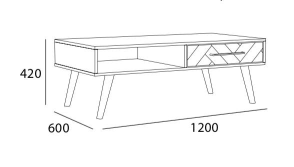 Arturo - Pablo Coffee Table/ Sold Wood Table/ Rectangle Table (FREE Shipping to West Malaysia)