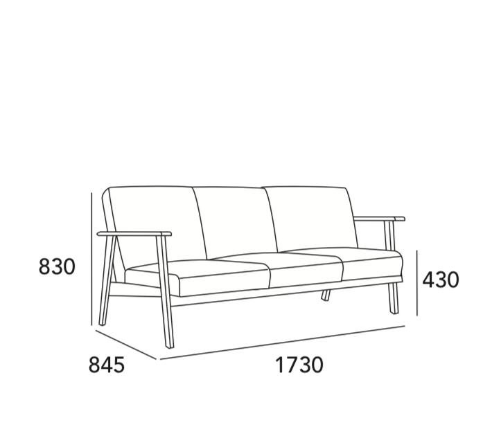 Arturo Sigrid Sofa (3 seater)