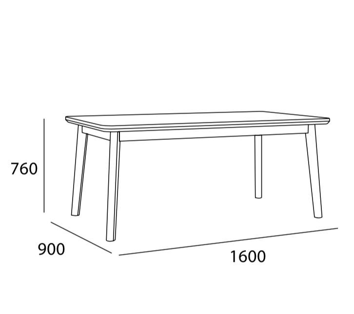 Arturo - Gabbie  Dining Table/ Solid Wood Dining Table (FREE Ship to West Malaysia)