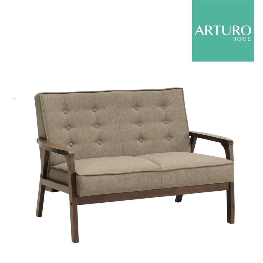 Arturo - Taylor 2 Seater Sofa/ Brown Sofa/ Grey Sofa/ Beige Sofa/ Solid Wood/ Synthetic Leather
