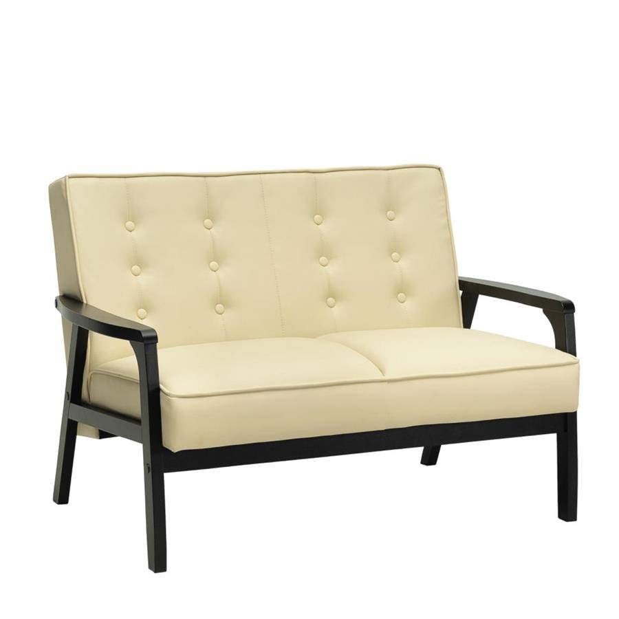 Arturo - Taylor 2 Seater Sofa/ Brown Sofa/ Grey Sofa/ Beige Sofa/ Solid Wood/ Synthetic Leather