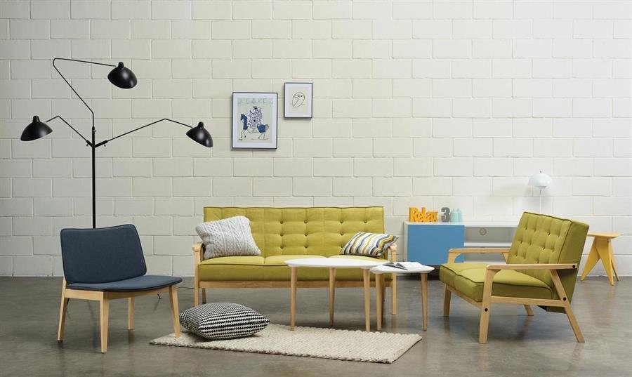 Arturo - Taylor 3 Seater Sofa/ Beige Sofa/ Solid Wood/ Synthetic Leather