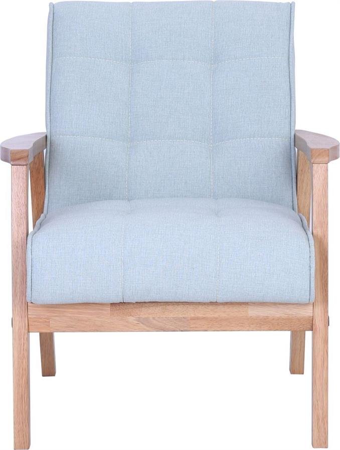 Arturo - Tucson 1 Seater Sofa/ Arm Chair/ Solid Wood/ Black Synthetic Leather/ Blue Fabric Sofa/ Brown Fabric Sofa (Free Shipping to West Malaysia)