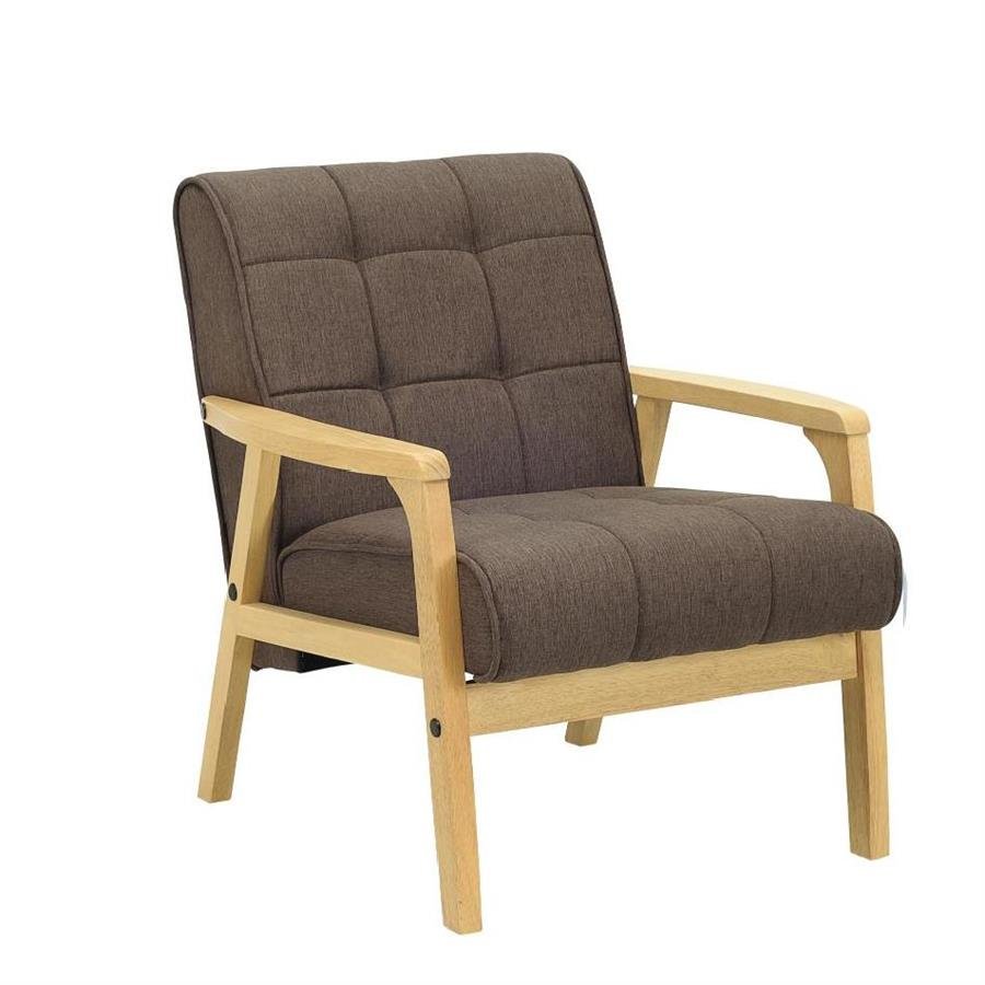 Arturo - Tucson 1 Seater Sofa/ Arm Chair/ Solid Wood/ Black Synthetic Leather/ Blue Fabric Sofa/ Brown Fabric Sofa (Free Shipping to West Malaysia)