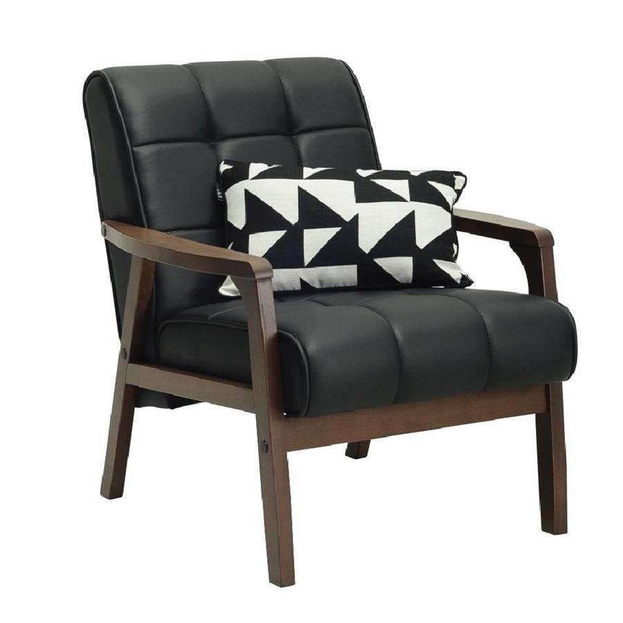 Arturo - Tucson 1 Seater Sofa/ Arm Chair/ Solid Wood/ Black Synthetic Leather/ Blue Fabric Sofa/ Brown Fabric Sofa (Free Shipping to West Malaysia)