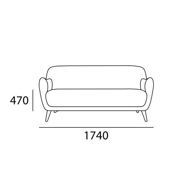 Arturo Cooper 2-Seater Sofa