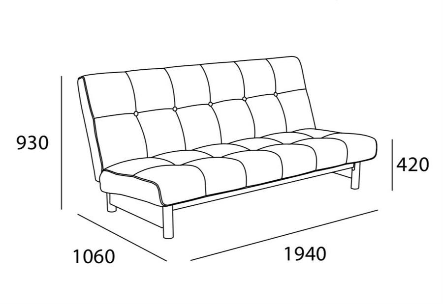 Arturo - Crossline Sofa Bed/ Day Bed (FREE Shipping to West Malaysia)