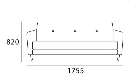 Arturo Camy 3-Seater Sofa