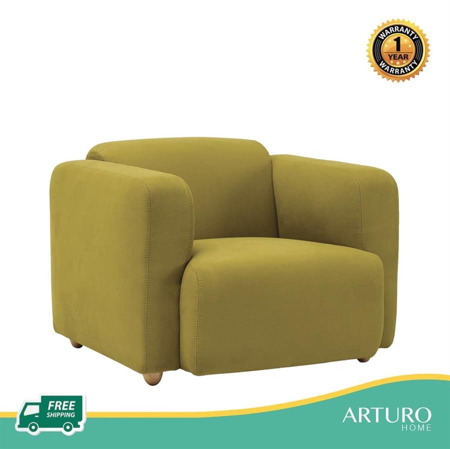 Arturo - Polo 1 seater Sofa/ Single Seater Sofa/ Arm Chair/ Fabric Arm Chair (FREE Shipping to West Malaysia)