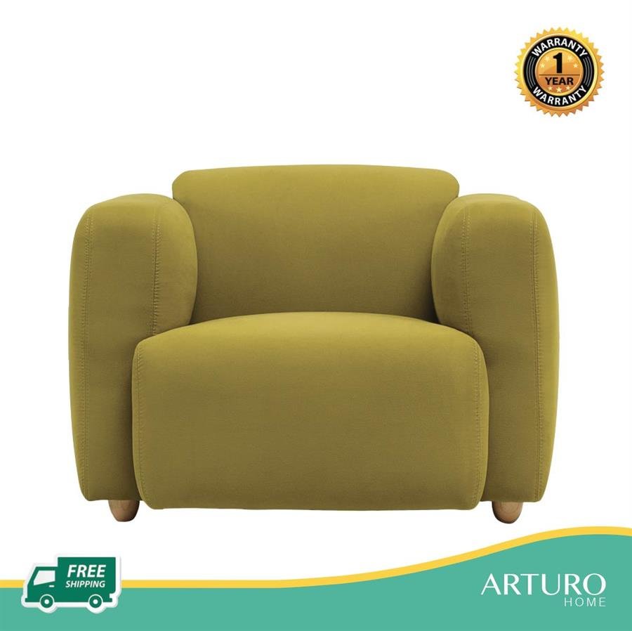 Arturo - Polo 1 seater Sofa/ Single Seater Sofa/ Arm Chair/ Fabric Arm Chair (FREE Shipping to West Malaysia)