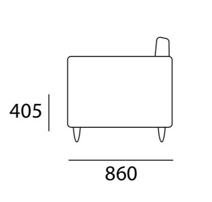 Arturo Camy 2-Seater Sofa