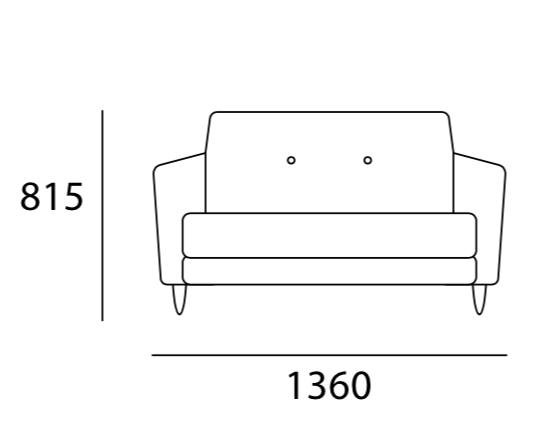 Arturo Camy 2-Seater Sofa