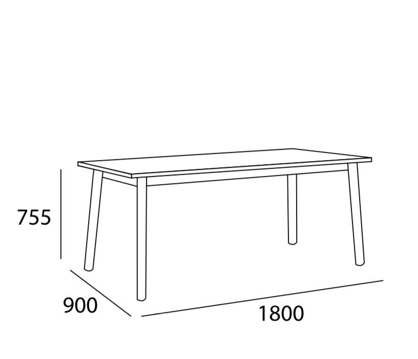 Arturo - Jordan Dining Table/ Solid Wood Table (FREE Shipping to West Malaysia)