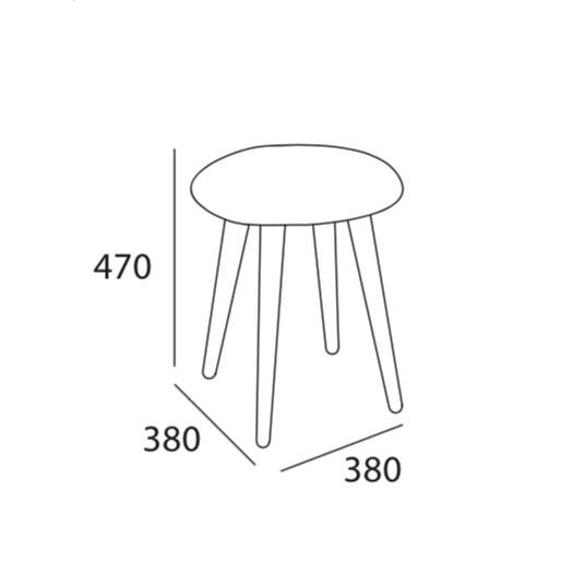 Arturo - Poppy Stool (Assorted Colour)