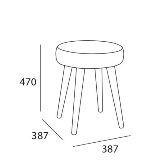 Arturo - Oprah Stool (Assorted Colour)