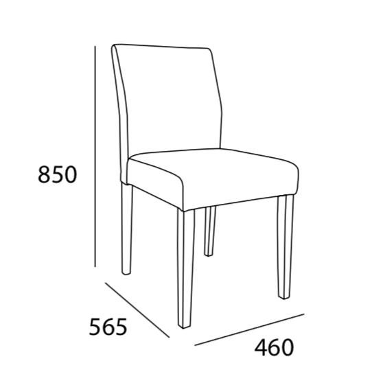 Arturo - Jordan Dining Chair (Set of 2)/ Fabric Chairs/ Solid Wood Chairs (FREE Shipping to West Malaysia)