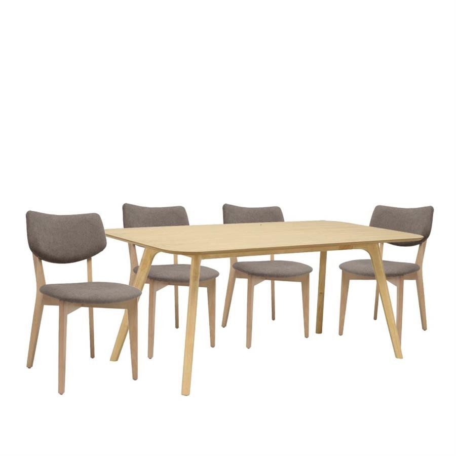 Arturo Filo Dining Set (1 Dining Table + 4 Dining Chairs)