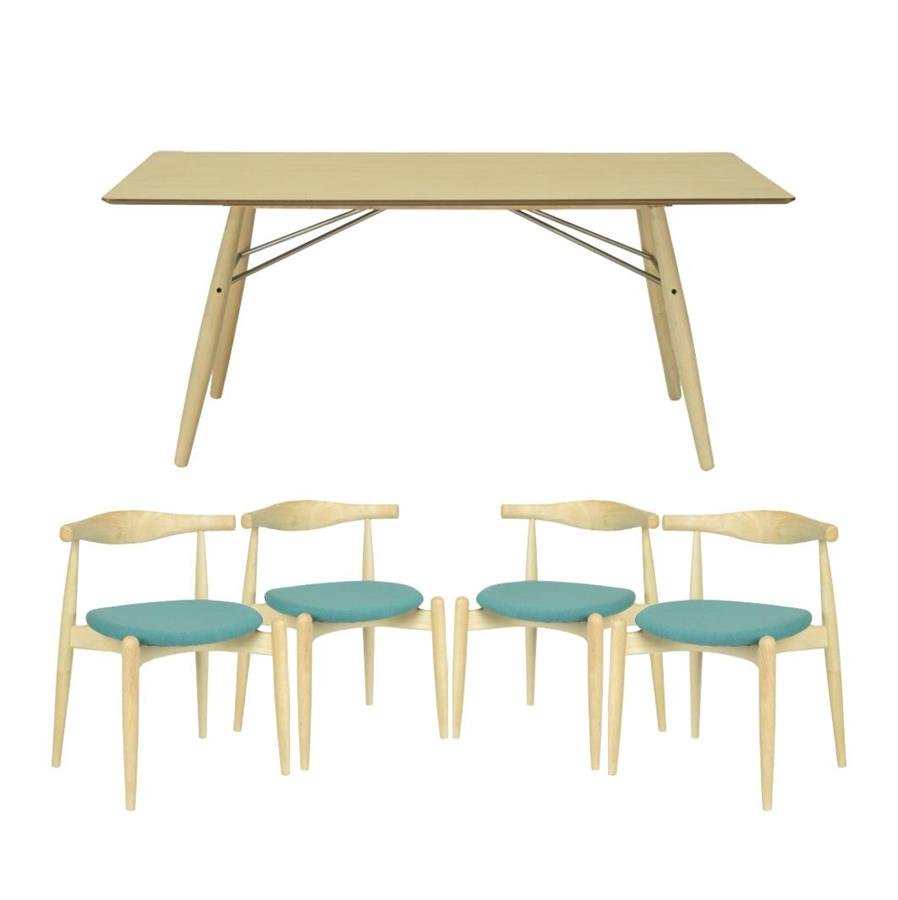 Arturo Konya Dining Set (1 Dining Table + 4 Dining Chairs)