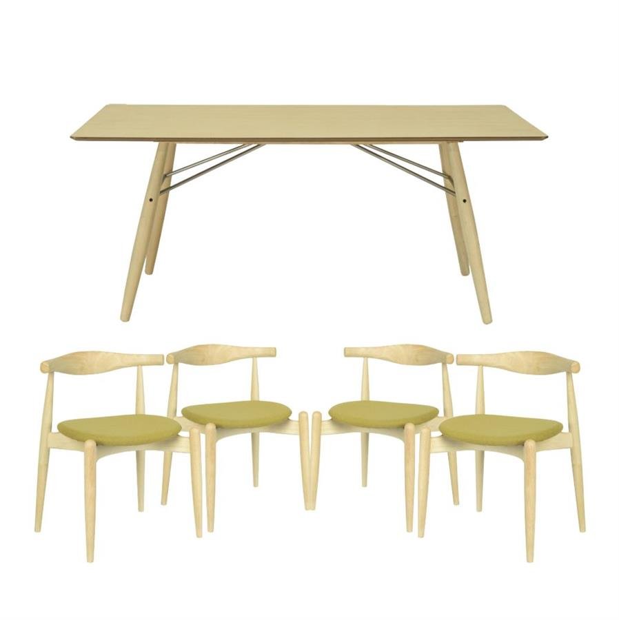Arturo Konya Dining Set (1 Dining Table + 4 Dining Chairs)