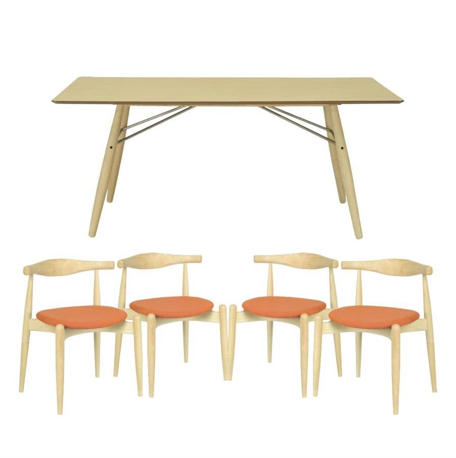 Arturo Konya Dining Set (1 Dining Table + 4 Dining Chairs)