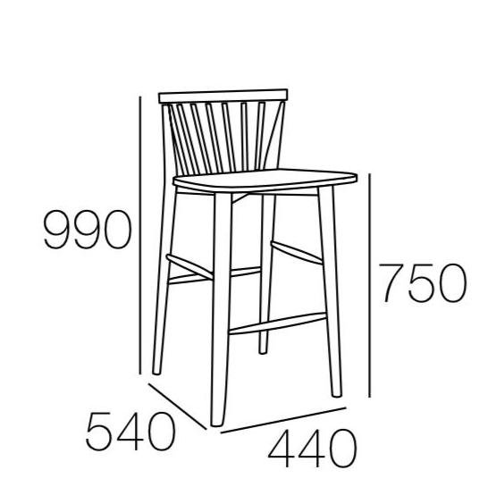 Arturo Mizu Bar Stool