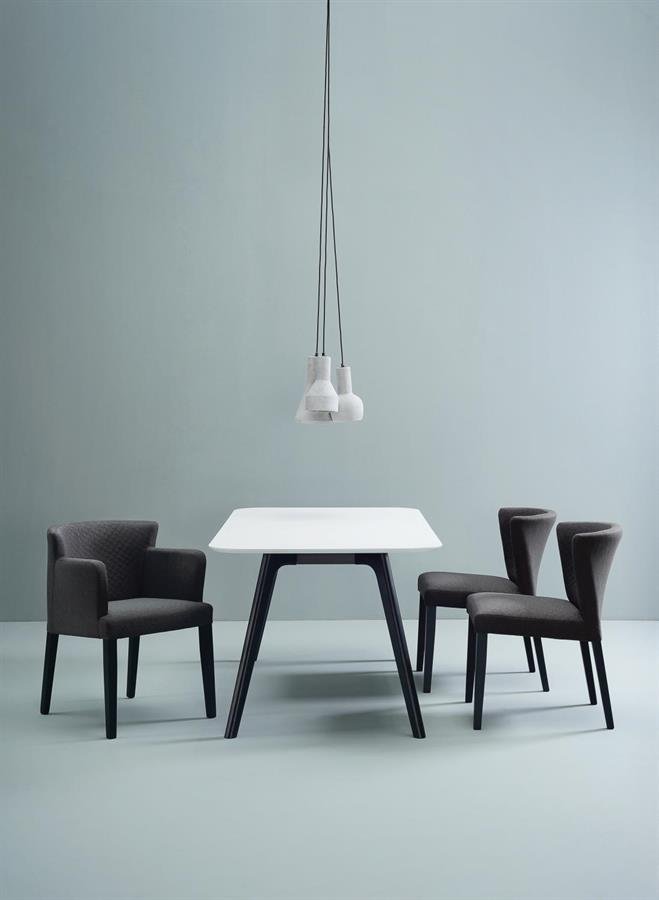 Arturo - Rhoda Dining Chairs (Set of 2) Side Chair/ Fabric Chair/ Solid Wood Chair/ Blue Chair/ Black Chair/ Brown Chair (FREE Shipping to West Malaysia)