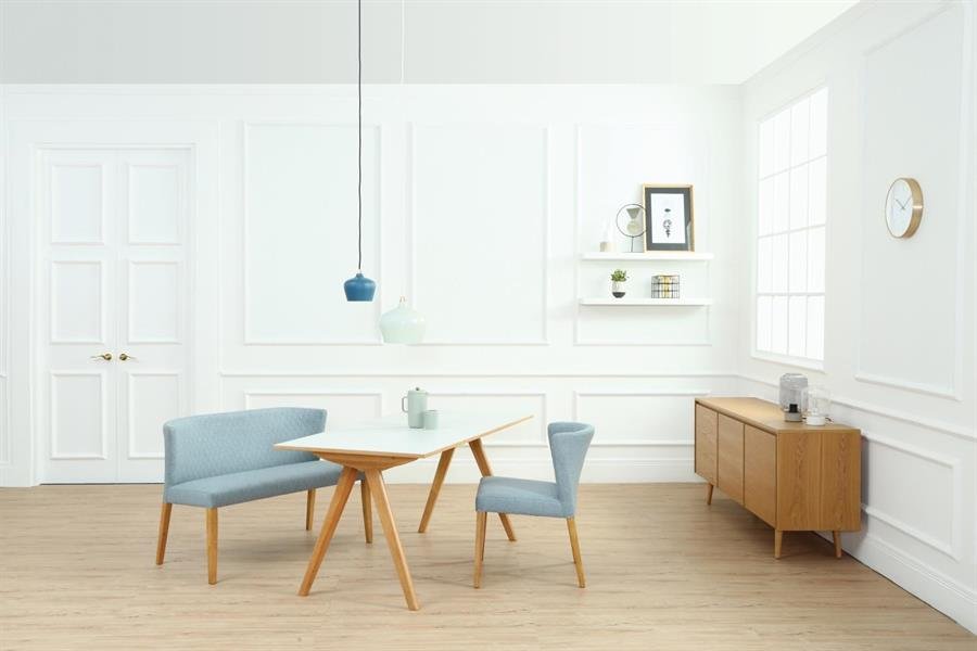 Arturo - Rhoda Dining Chairs (Set of 2) Side Chair/ Fabric Chair/ Solid Wood Chair/ Blue Chair/ Black Chair/ Brown Chair (FREE Shipping to West Malaysia)