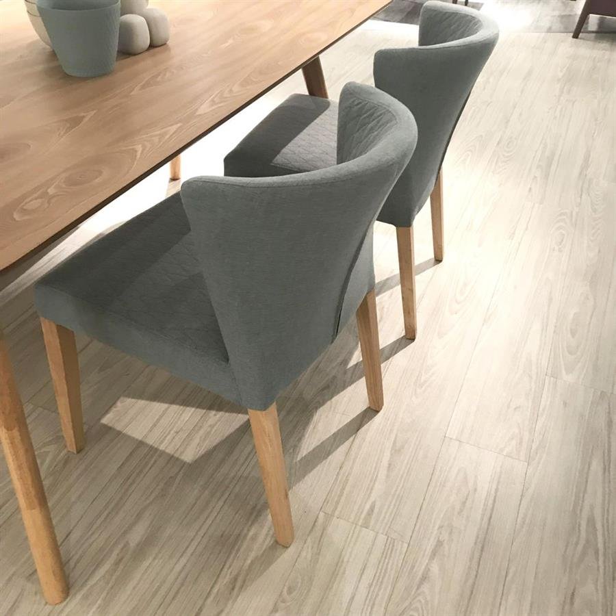Arturo - Rhoda Dining Chairs (Set of 2) Side Chair/ Fabric Chair/ Solid Wood Chair/ Blue Chair/ Black Chair/ Brown Chair (FREE Shipping to West Malaysia)