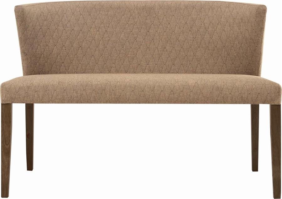 Arturo - Rhoda Dining Bench with Back Rest (1.1m)/  Solid Wood Bech/ Fabric Bench/ Blue Bench/ Black Bench/ Brown Bench (FREE Shipping to West Malaysia)