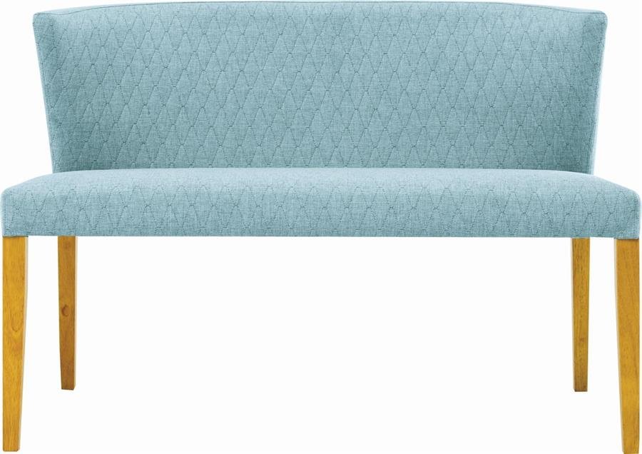 Arturo - Rhoda Dining Bench with Back Rest (1.1m)/  Solid Wood Bech/ Fabric Bench/ Blue Bench/ Black Bench/ Brown Bench (FREE Shipping to West Malaysia)