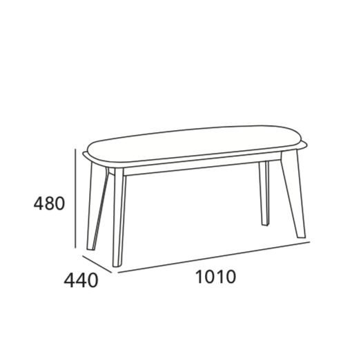Arturo - Arthur Dining Bench (1m)/ Solid Wood Bench (FREE Shipping to West Malaysia)