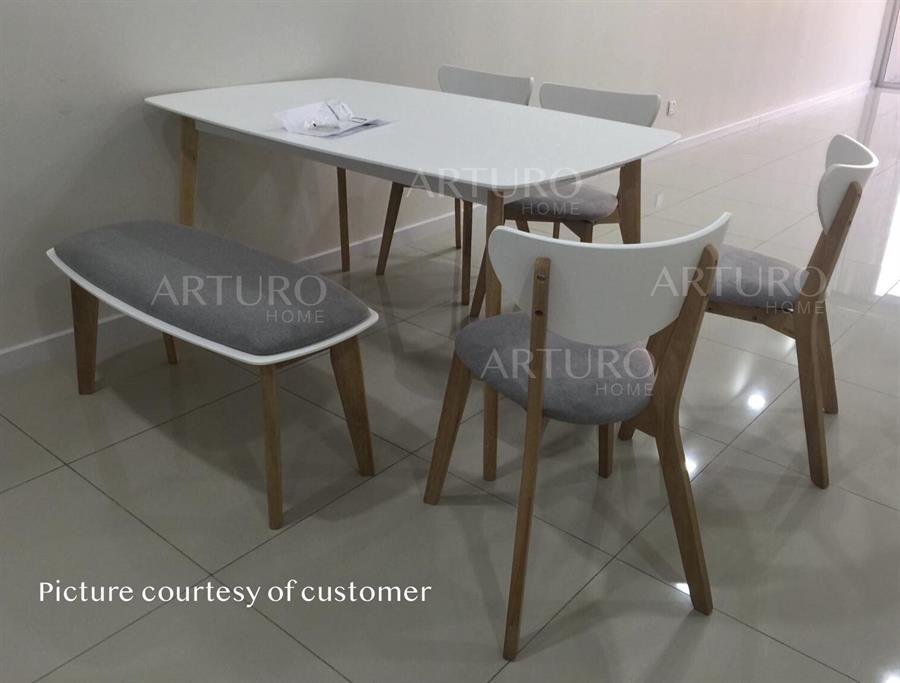 Arturo - Arthur Dining Bench (1m)/ Solid Wood Bench (FREE Shipping to West Malaysia)