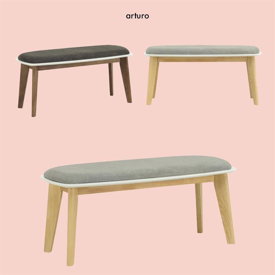 Arturo - Arthur Dining Bench (1m)/ Solid Wood Bench (FREE Shipping to West Malaysia)
