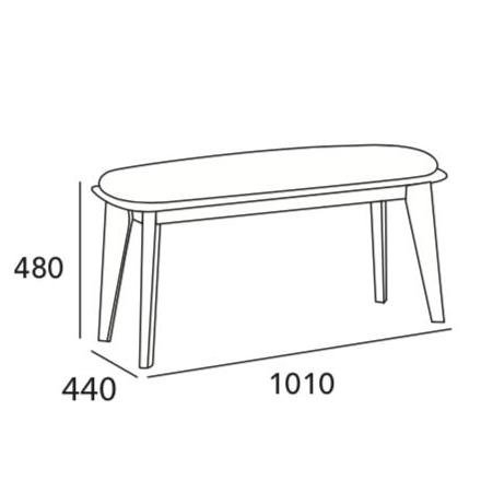 Arturo Carla Dining Set (1 Dining Table + 4 Dining Chairs + 1 Bench)