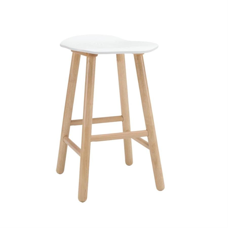 Arturo - Bono Counter Stool/ Counter Height Stool/ Solid Wood Stool/ Brown Stool/ Color Stool/ Curved Seating (FREE Shipping to West Malaysia)